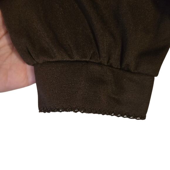 Lee Mar Quiche Black Detailed Blouse, Size L – Classic & Comfortable [0247] - Picture 5 of 7